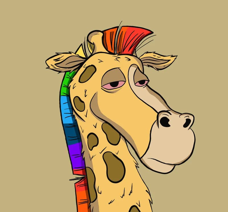 Giraffe #128, original Giraffe Tower collectible artwork